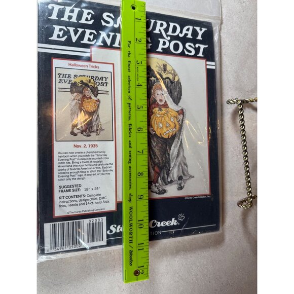 Counted Cross Stitch Kit The Saturday Evening Post Halloween Tricks DIY crafting - Picture 7 of 7